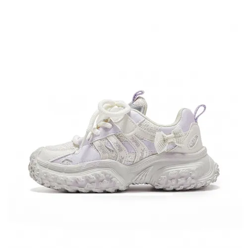 7 PE Slip Resistant Anti KICK Амортизация Низкий Топ Kids Lifestyle Shoes Фиолетовый