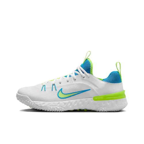 Nike Huarache 9 Slip Resistant Abrasion Resistant Low Top Тренировочные Кроссовки Unisex Белый Синий