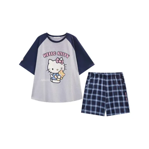 GUKOO Sanrio Series Серебристо-серый Женские Пижамные Комплекты