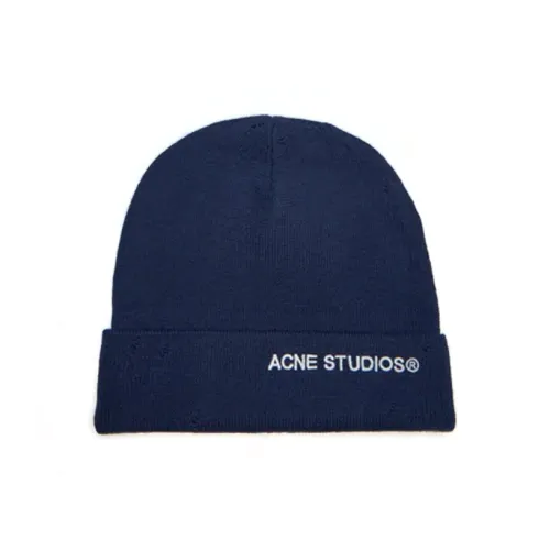 Acne Studios Шерсть Бини Унисекс Морской Синий