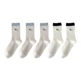 5 пар - Бежевый 3 + Белый 2