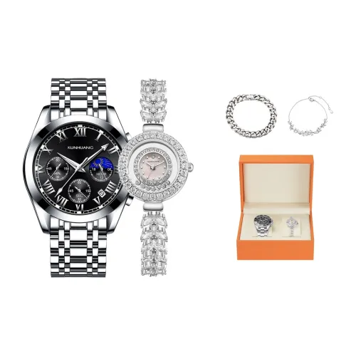 KUN HUANG Fish Beauty Collection Кварцевый механизм Часы Унисекс Жемчужная раковина Циферблат часов