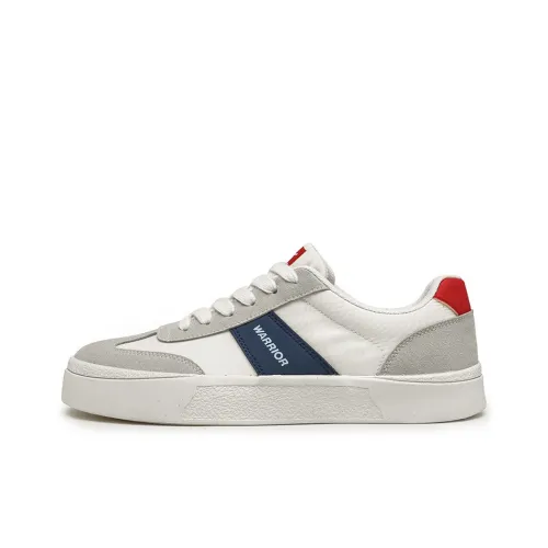 Warrior Износостойкий Легкий Дышащий И Без нижнего слоя. Низкий Топ Кроссовки для скейтбординга Унисекс Бежево-серый Темно-синий