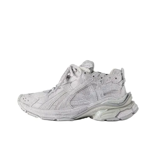 Balenciaga Runner Low Топ Толстая подошва Кроссовки Мужские Серебристо-Серые