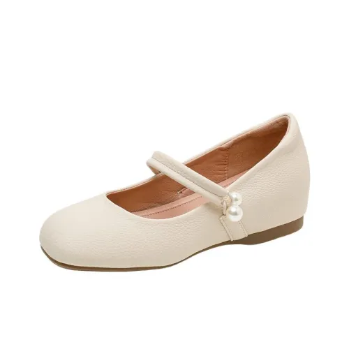 Pounise Mary Jane Shoes Женские Ecru