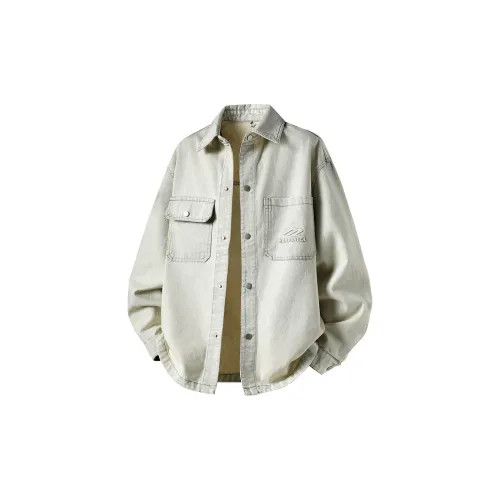 RIEZU Экрю Унисекс Джинсовые куртки