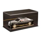 [Кожа Свет Коробка для показа] 1/18 Rolls-Royce Phantom, Черно-серебристый, Многоцветный