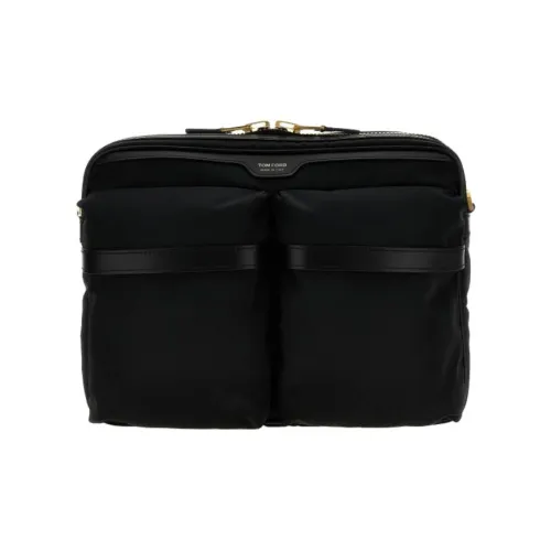 TF Полиэстер Сумка через плечо Мужская Черная