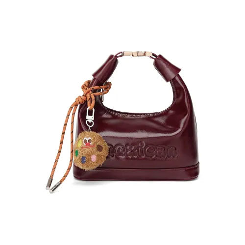 MEXICAN ПУ (полиуретан) Сумка через плечо Стандартная Женская Ангора Красный Черный Корица Коричневый