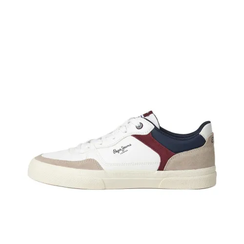 Pepe Jeans Скейтборд Кроссовки Низкие Коричневый/Белый Синий Мужские