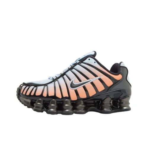 Nike Shox TL Series Slip-Resistant и Breathable Low-Top Повседневные Беговые Кроссовки Женские Черные и Оранжевые