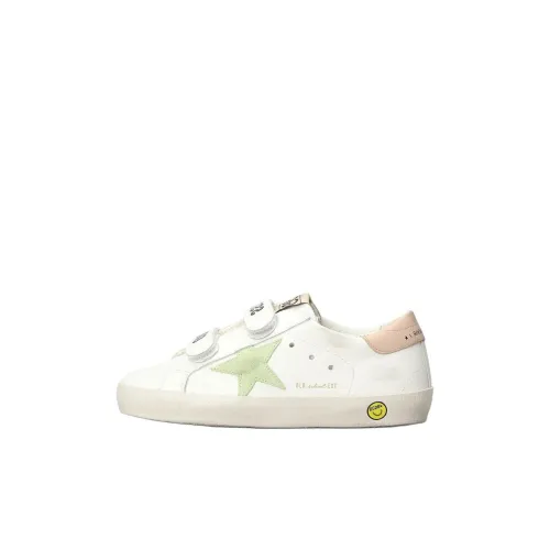 Golden Goose Old School Детские Скейтбординги Низкий Топ Белый Kids