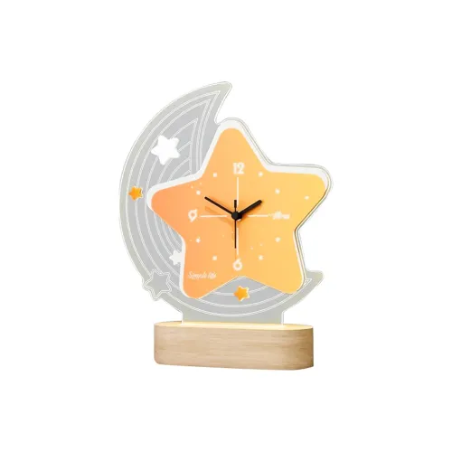 Meishida Механизм с плавным ходом секундной стрелки Стена Часы Унисекс Желтый