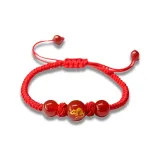 Браслет-шнурок с китайским зодиаком, Крыса