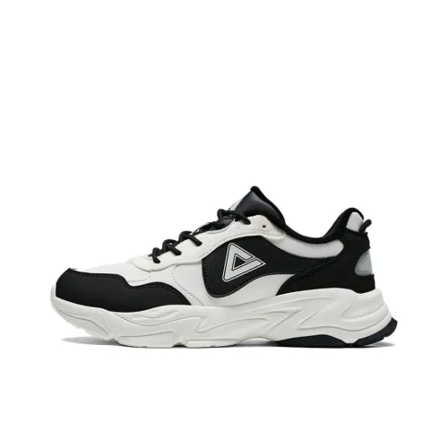 PEAK Slip-resistant Abrasion-resistant Thermal Low-Top Casual Unisex Black White PEAK Противоскользящий Устойчивый к истиранию Термический Низкий Верх Повседневный Унисекс Черный Белый