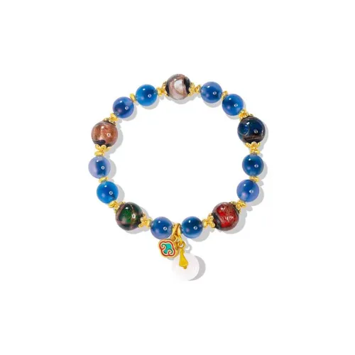 YINCHIE Цветная глазурь Китайская модная тенденция Новый китайский стиль Год Зодиака Дворцовый стиль Богатство Браслет с бусинами Женские