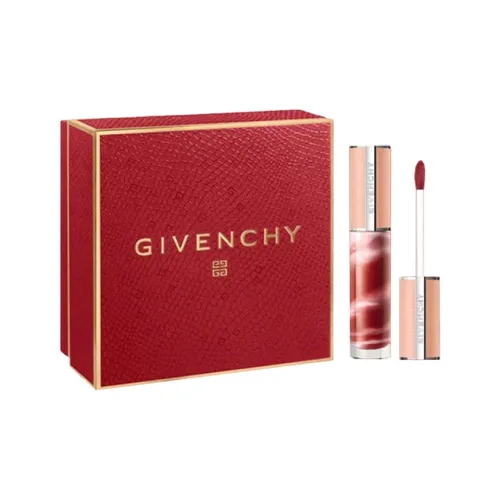 Givenchy Красный Lucky Позолоченный Ограниченная серия Lollipop Премиум Сладость ЛАК для губ Glossy Легко смешиваемый Блестящий 6 мл