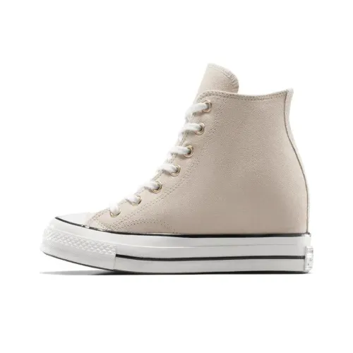 Converse Chuck 70 Противоскользящие Устойчивые к истиранию Высокие Кроссовки для скейтбординга Женские Бежевые