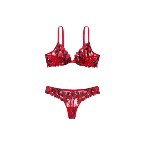 Victoria's Secret Комплект нижнего белья для женщин красный