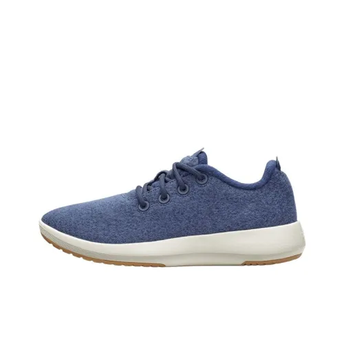 Allbirds Wool Runner Mizzles Slip-Resistant Low Top Casual Running Shoes Men's Dark Indigo