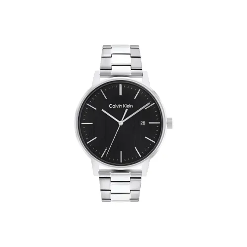 CALVIN KLEIN TIMELESS Кварцевые Мужские Часы Стальной Ремешок Черный Циферблат Мужские Часы