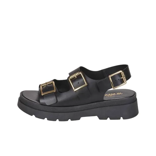 JB MARTIN DELTA One Ремешок Сандалии 4CM Женские Черные