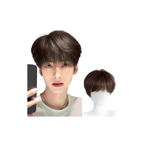 YOUXI Мужская короткая парик для коротких волос корейский стиль стильный мужской микро-нотч спина пластина повседневный полный комплект для головы