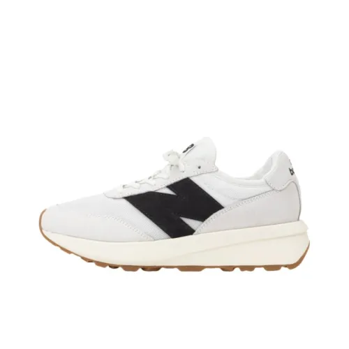 New Balance совместный бренд 370 Аbrasion Resistant Низкий Топ Повседневный Городской Коммутирование Беговые кроссовки Унисекс Белый