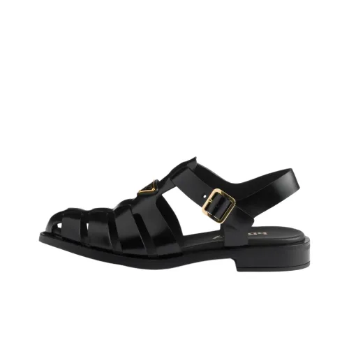 PRADA Fisherman Римские Сандалии Женские Черные