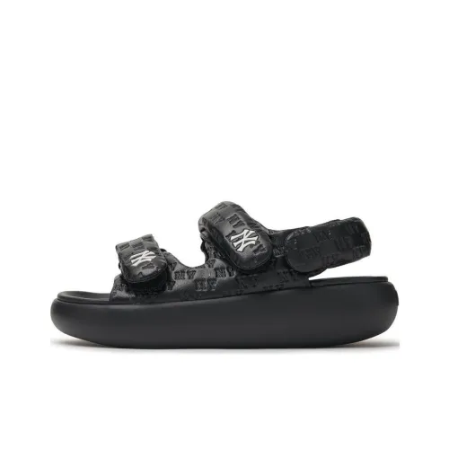 Mlb Base Logo Sandals Beach Sandals Unisex Black Млб Базовый Лого Сандалы Пляжные Сандалии Унисекс Черный