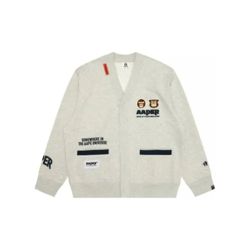 AAPE Светло-серый Мужской Трикотаж