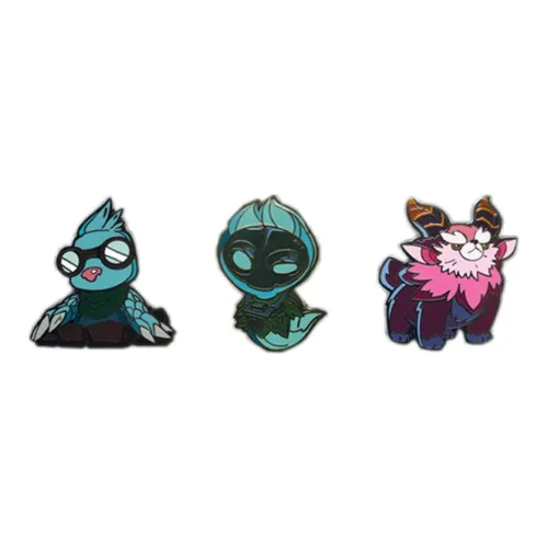 Лига Легенд League of Legends Characters UNDERGROUND MOLE Призрак Horn Одежда Sets 7,8 см Значки