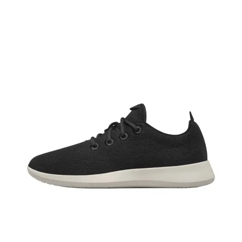 Allbirds Wool Runner Беговые кроссовки Низкий топ Бесконечность Черный Белый Подкладочная ткань Женские