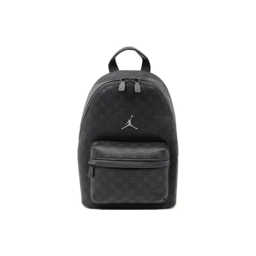 Jordan Monogram Polyester Backpack Mini Unisex Black Джордан Монограмма Полиэстер Рюкзак Мини Унисекс Черный