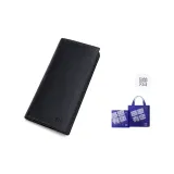 [Коробка Благодарности для Папы] Черный Натуральная кожа Длинный кошелек