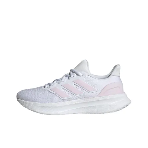 Adidas ULTRARUN 5 Slip Устойчивый к истиранию Низкий Топ Беговые кроссовки Женские Белый Розовый