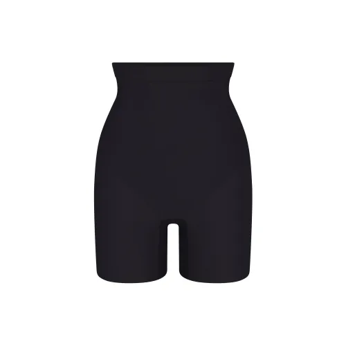 SKIMS SS25 Центральная часть Ядерный SCULPT MID Шаговый шов Короткий Корректирующее белье Низ Женские Оникс Оникс