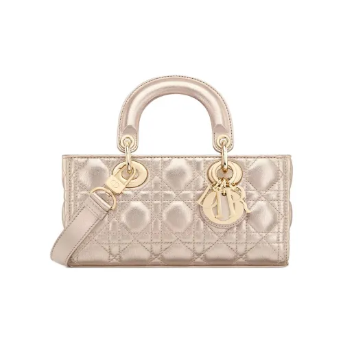 DIOR LADY D Joy Телячья кожа Сумка Lady Dior Сумка через плечо Сумка Маленькая Женская Розовая