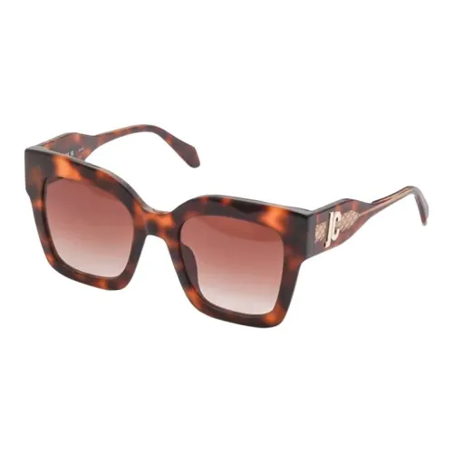 Just Cavalli Ацетат Квадратные Солнцезащитные Очки Женские Черепаховый