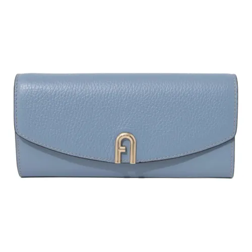 Furla Primula Кожа Кошелек Стандартный Женский Синий