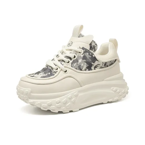 KEJIANNI Износостойкий и Легкий Низкий Топ Кроссовки с Толстой Подошвой Женские