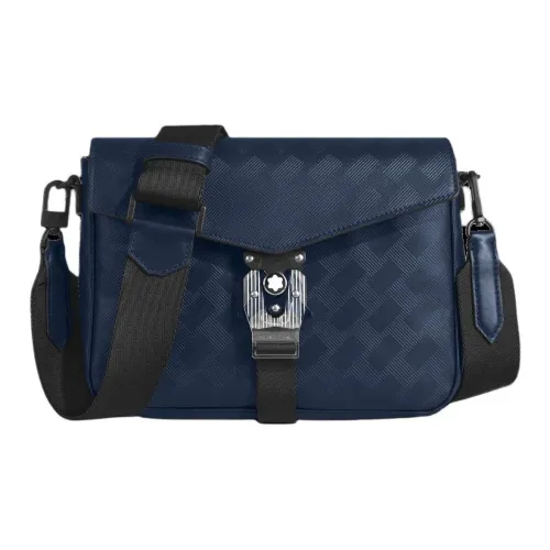 MONTBLANC Корова Кожа Конверт Сумка Сумка через плечо Сумка на плечо Мужская Чернила Синий