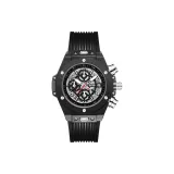 Прозрачный черный, черный ремешок (подарочная коробка, набор)