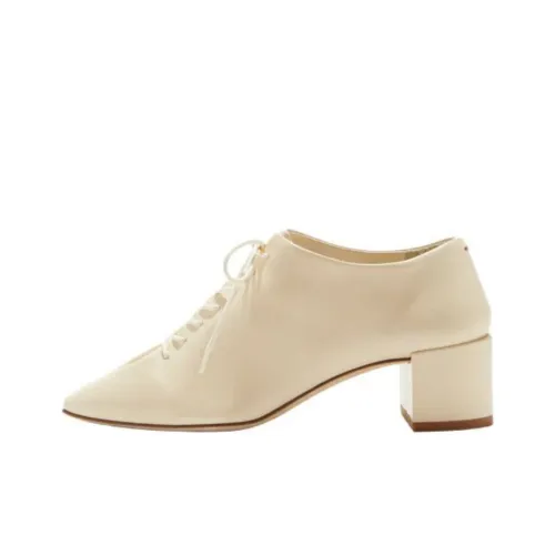 Aeyde Cosima Грубый каблук Высокие каблуки 4,5 см Женские Кремовый Белый