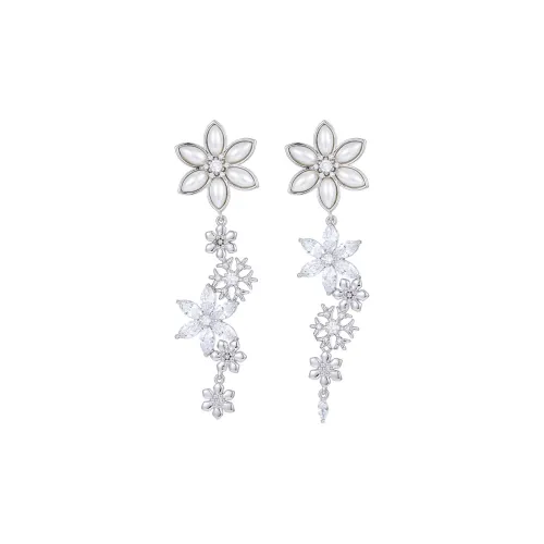 Серьги из фиолетового медного сплава женские