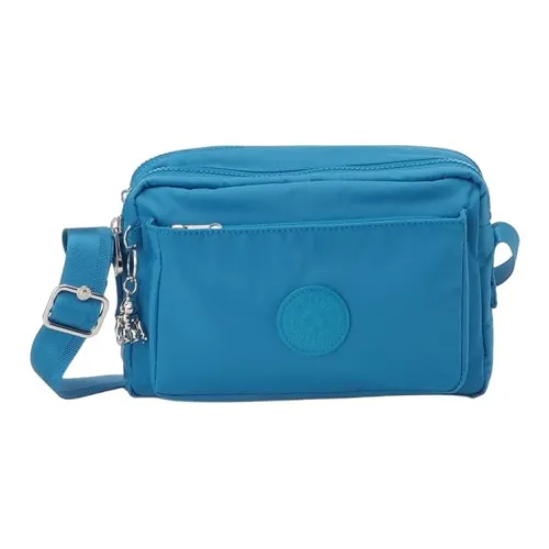 Kipling Нейлоновая сумка через плечо плечевая сумка средняя женская синяя