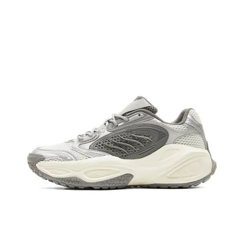 PEAK Slip-resistant Abrasion-resistant Rebound-resistant Low-top Casual Shoes Unisex Canvas White Gray PEAK Противоскользящий Устойчивый к истиранию Устойчивый к отскоку Низкий верх Повседневная обувь Унисекс Холст Белый Серый