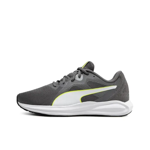 PUMA Twitch Runner Slip-resistant Abrasion-resistant Low Top Casual Running Shoes Men's Gray PUMA Twitch Runner Противоскользящий Устойчивый к истиранию Низкий Топ Повседневные Беговые Кроссовки Мужские Серый