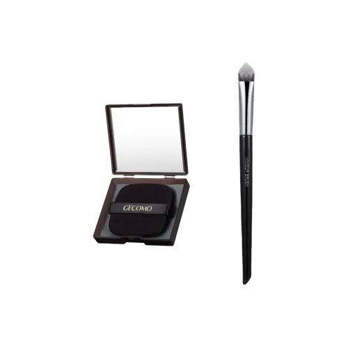 GECOMO Треугольник Конический Консилер Кисть + Масляный абсорбирующий бумага Комбинация С подарками Зеркало Розовый Инструмент для макияжа