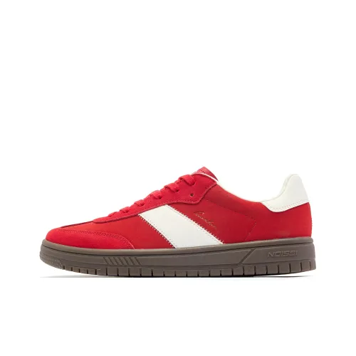 QIAODAN CC Shoes Износостойкие Легкие Дышащие и Без нижнего шва. Низкий Топ Скейтборд Кроссовки Красные